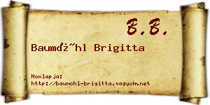 Baumöhl Brigitta névjegykártya